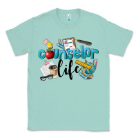 Seafoam Counselor Life Classic Tee - LillyAllenDesigns