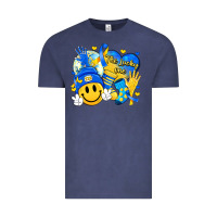 Vintage Denim retro disco ball the lucky few smile face Vintage Tee - Artiststas