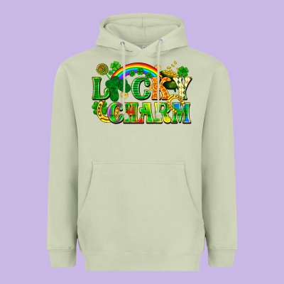Lucky Charm Heavyweight Hoodie Designed By Fadigitalartstudio