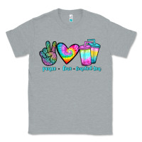 Heather Grey peace love loaded tea Classic Tee - JahusDesignShop