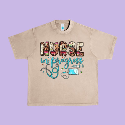 Nurse In Progress Urban Heavy Tee Designed By Jahusdesignshop