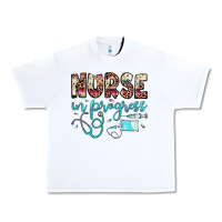 White nurse in progress Urban Heavy Tee - JahusDesignShop