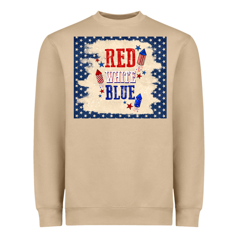 Red White Blue Heavyweight Sweatshirt by TumblerDesignByShophia | Teevron