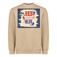 Mushroom red white blue Heavyweight Sweatshirt - TumblerDesignByShophia