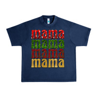 Navy Christmas mama Urban Heavy Tee - BarkalooDesign