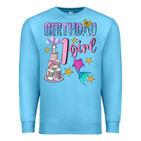 Ocean Blue birthday girl 1 Premium Sweatshirt - BundleAndBundleShop