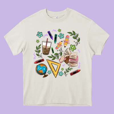Teacher Tools Heavy Core Tee Designed By Maliassmallbusiness