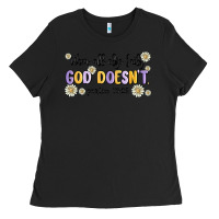 Black when all else fails god doesnt Ladies Tee - MaliasSmallBusiness