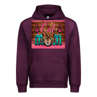 Mauve Wine Western Cat Mom Urban Hoodie - LillyAllenDesigns