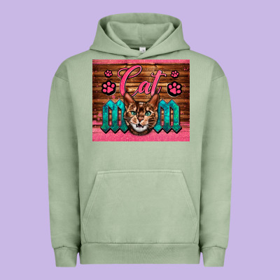Western Cat Mom Urban Hoodie Designed By Lillyallendesigns