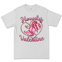 Dove Grey howdy valentine Premium Tee - MaliasSmallBusiness
