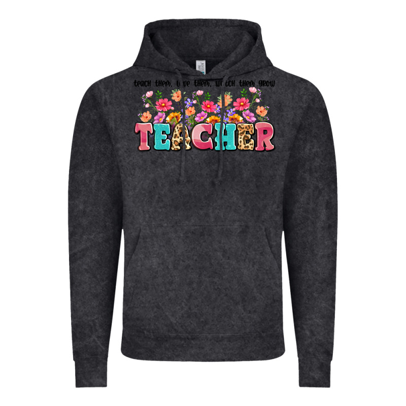 Teach Them Love Them Watch Them Grow Teacher Vintage Hoodie by Artiststas | Teevron