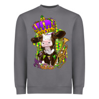 Storm Mardi Gras Cow Heavyweight Sweatshirt - HowdyJamesFarm