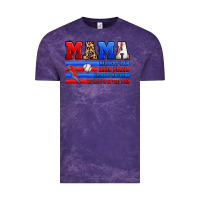 Cloud Purple baseball mama Vintage Tee - Artiststas