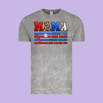 Baseball Mama Vintage Tee Designed By Artiststas