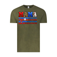 Vintage Olive baseball mama Vintage Tee - Artiststas