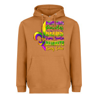Meerkat mardi gras parades beads french quarter beignets Heavyweight Hoodie - FaDigitalArtStudio