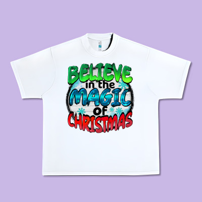 Believe In The Magic Of Christmas Urban Heavy Tee Designed By Barkaloodesign