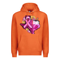 Carrot Texas Cancer Awareness map Premium Hoodie - FaDigitalArtStudio