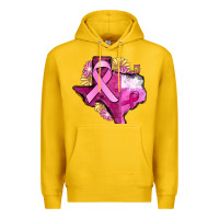 Lemon Texas Cancer Awareness map Premium Hoodie - FaDigitalArtStudio