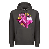 Smoke Texas Cancer Awareness map Premium Hoodie - FaDigitalArtStudio