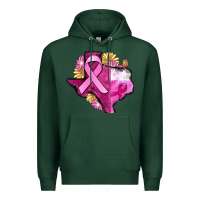 Sports Green Texas Cancer Awareness map Premium Hoodie - FaDigitalArtStudio