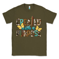 Army Green Created With A Purpose Classic Tee - LillyAllenDesigns