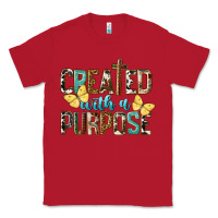 Red Created With A Purpose Classic Tee - LillyAllenDesigns