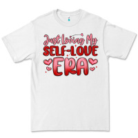White just loving my self love era Premium Tee - MaliasSmallBusiness