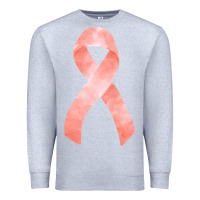 Heather Grey uterine or endometrial cancer ribbon Premium Sweatshirt - FaDigitalArtStudio