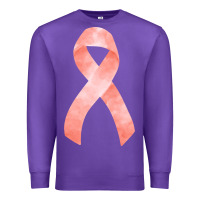 Purple uterine or endometrial cancer ribbon Premium Sweatshirt - FaDigitalArtStudio