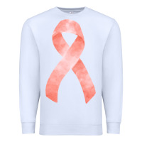 White uterine or endometrial cancer ribbon Premium Sweatshirt - FaDigitalArtStudio