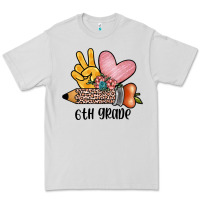 Dove Grey peace love 6th grade Premium Tee - JahusDesignShop