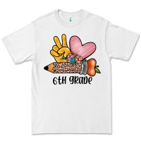 White peace love 6th grade Premium Tee - JahusDesignShop