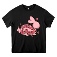 Black happy easter Heavy Core Tee - MaliasSmallBusiness