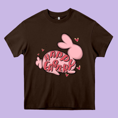 Happy Easter Heavy Core Tee Designed By Maliassmallbusiness