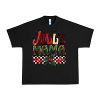 Black Christmas jolly mama Urban Heavy Tee - BarkalooDesign