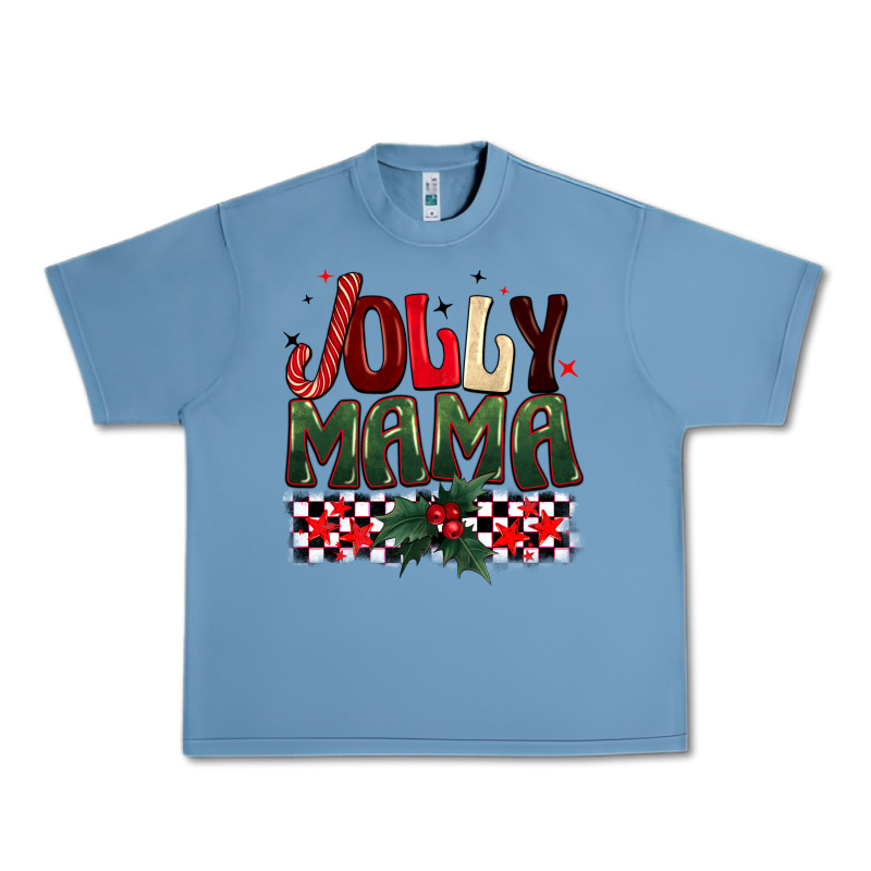 Christmas Jolly Mama Urban Heavy Tee by BarkalooDesign | Teevron