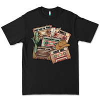 Black 90s country cassette tapes Premium Tee - MaliasSmallBusiness