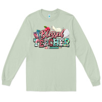 Matcha blessed teacher school Long Sleeve Tee - NancyCooperArtShop