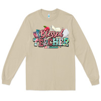 Mushroom blessed teacher school Long Sleeve Tee - NancyCooperArtShop