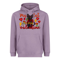 My Cat Is My Valentine Valentine's Day Heavyweight Hoodie | Teevron
