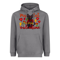 Storm my cat is my valentine valentine's day Heavyweight Hoodie - FaDigitalArtStudio