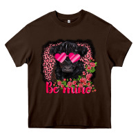 Chocolate Brown be mine belted galloway Heavy Core Tee - AdoDesignShop