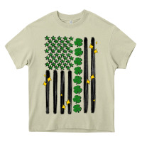Mossy shamrock usa flag Heavy Core Tee - MaliasSmallBusiness