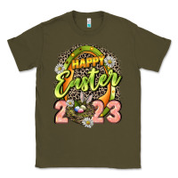 Army Green Happy Easter 2023 Classic Tee - LillyAllenDesigns