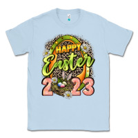 Dusty Blue Happy Easter 2023 Classic Tee - LillyAllenDesigns
