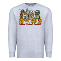 Heather Grey christmas cma certified medical assistant Premium Sweatshirt - FaDigitalArtStudio