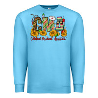 Ocean Blue christmas cma certified medical assistant Premium Sweatshirt - FaDigitalArtStudio