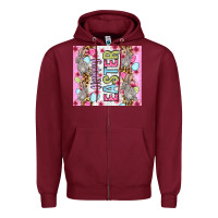 Burgundy Happy Easter bunnies eggs 20oz skinny tumbler Zipper Hoodie - OliviaCreatesArt